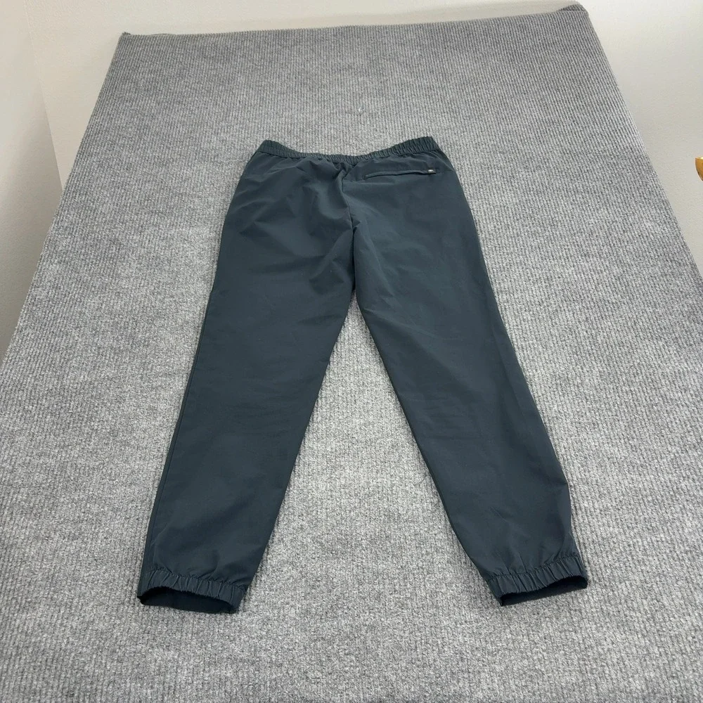 Banana Republic Joggers Men 32 Black Polyester Elastic Hem Athletic Casual Style